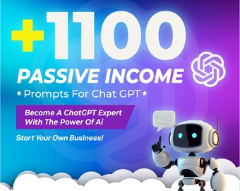 1100 suggerimenti ChatGPT per reddito passivo / Guadagna online con l'intelligenza artificiale / Reddito passivo, / suggerimenti gpt chat