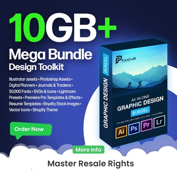 All in One 10GB Graphic Design Bundle