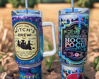Witches 40oz Tumbler - Stainless Steel - Witch Brew Shimmer Cups