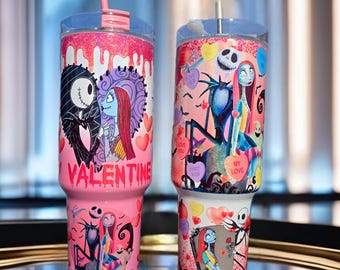 NBC Valentines 40oz Tumbler - Stainless Steel W/Handle Valentines Day Gift for her
