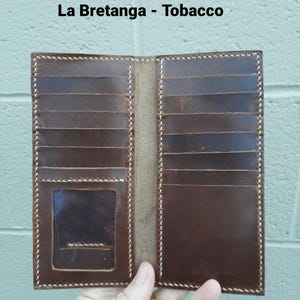 Cartera larga de vaquero para hombre, cartera de vaquero, cartera de cuero personalizada, cartera vertical para hombre, cartera de cuero hecha a mano, personalizada