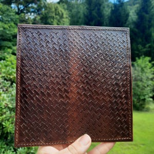 Mens Cowboy Long Wallet, Patterned Cowboy Wallet, Custom Leather Wallet, Men's Vertical Wallet, Handmade Leather Wallet, Personalization
