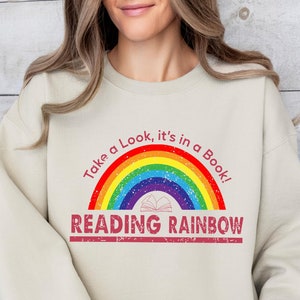 Reading rainbow sweatshirt store