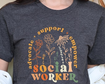 School Social Worker Shirt, Retro Social Work T Shirt, Social Worker Tee, Gift for Social Worker