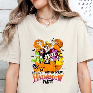 Mickey&#39;s Not-So-Scary Halloween Party Shirt, Mickey And Minnie Halloween Family Shirt, Disney Halloween Shirt