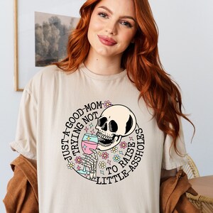Floral Skull Mama Shirt, Mama T shirt, Mom Shirt,Mama Tee, Floral Mom Shirt, Gift For Mom Shirt, Cute Mama Gift Tee
