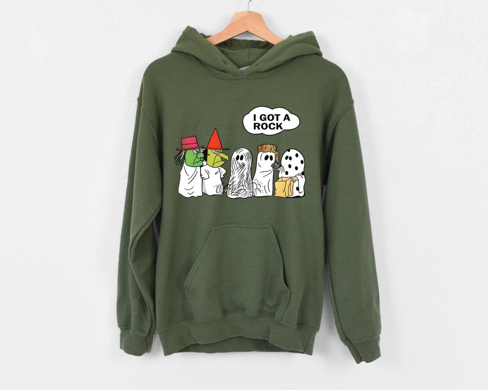 I Got A Rock Ghost Halloween Hoodie, Funny Halloween Ghost Sweater, Scary Halloween Hoodie, Ghost Halloween Sweater, Halloween Ghost