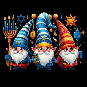 Felice Hanukkah, Hanukkah PNG, Gnomi di Hanukkah, Felice Hanukkah PNG, Gnomi di Hanukkah PNG, png di tendenza