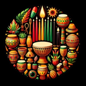 Kwanzaa PNG, African Kwanzaa Digital Download, Holiday Clipart, Cultural Celebration, African Kwanzaa PNG Clipart, trending png