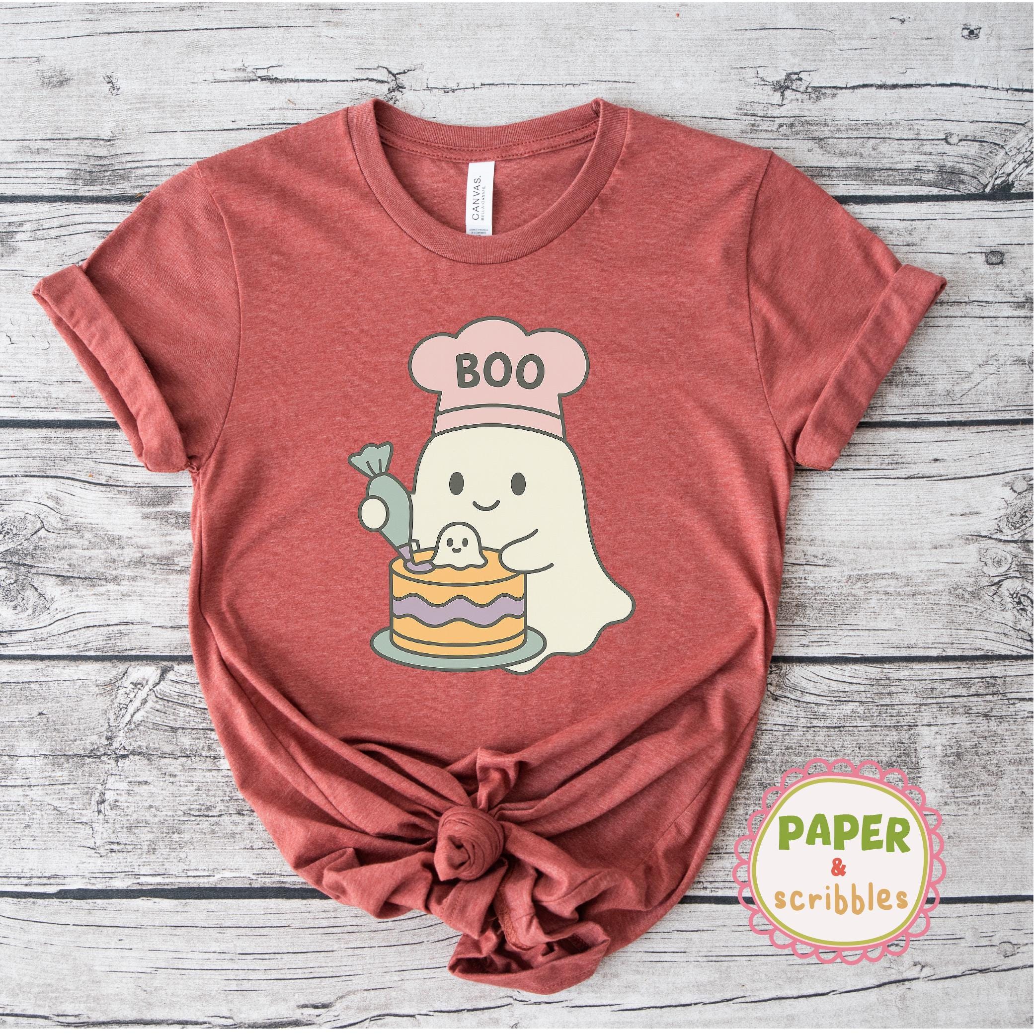 Adorable Ghost Chef - Spooky Delights Digital PNG Image, Spooky Cute ...