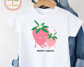 Adorable Mum/Mom and Daughter cute strawberries  - Sweetie Collection, keepsake gift