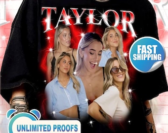 T-shirt de rap personnalisé avec photo de votre copine, cadeau photo personnalisé pour l'anniversaire de votre copain