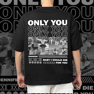 T-shirt personnalisé GF, T-shirt photo personnalisé, cadeau petite amie surprise, sweat petit ami personnalisé, meilleur cadeau petite amie pour petit ami