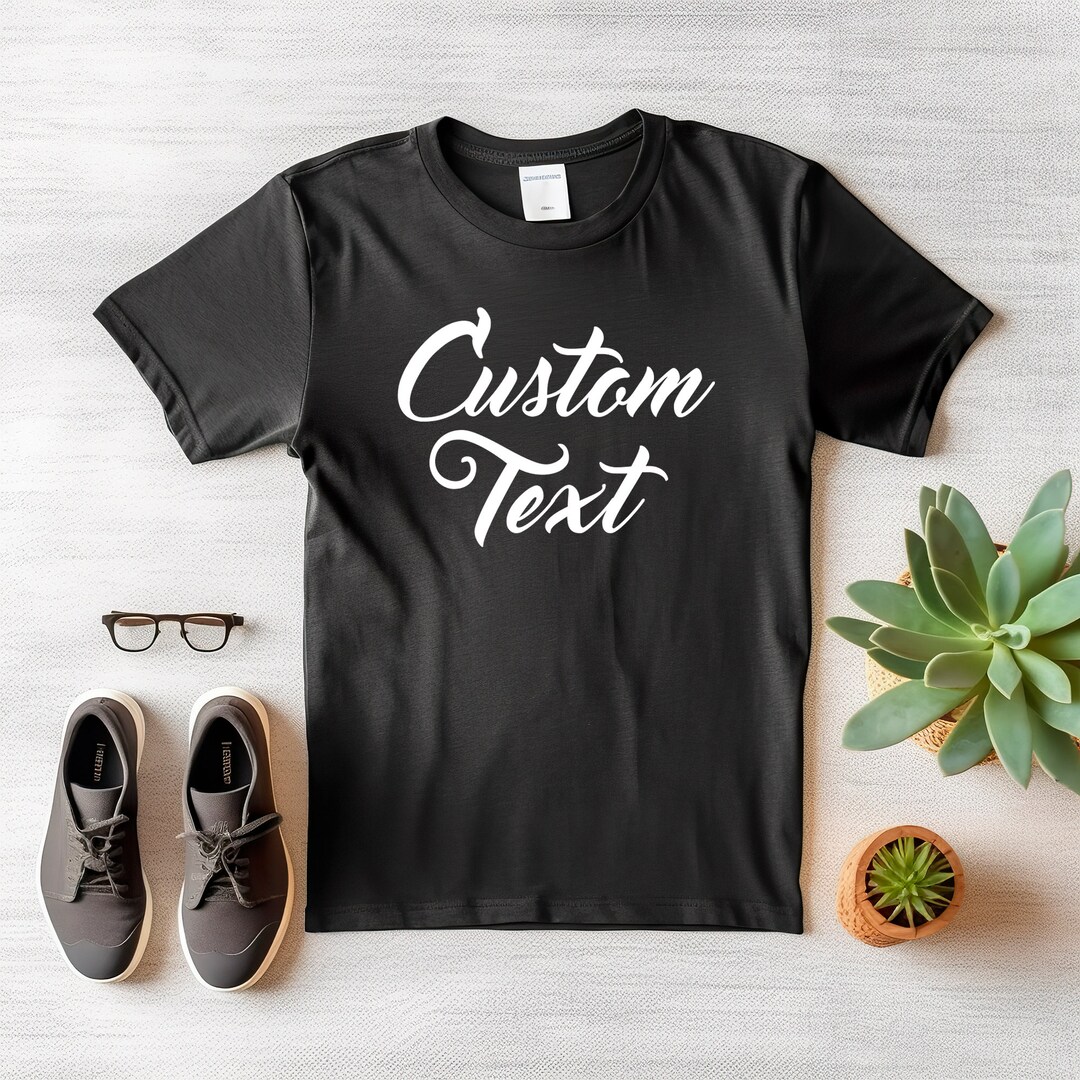 Design Your Custom Text Logo Shirt, Personalized Picture T-shirt ...