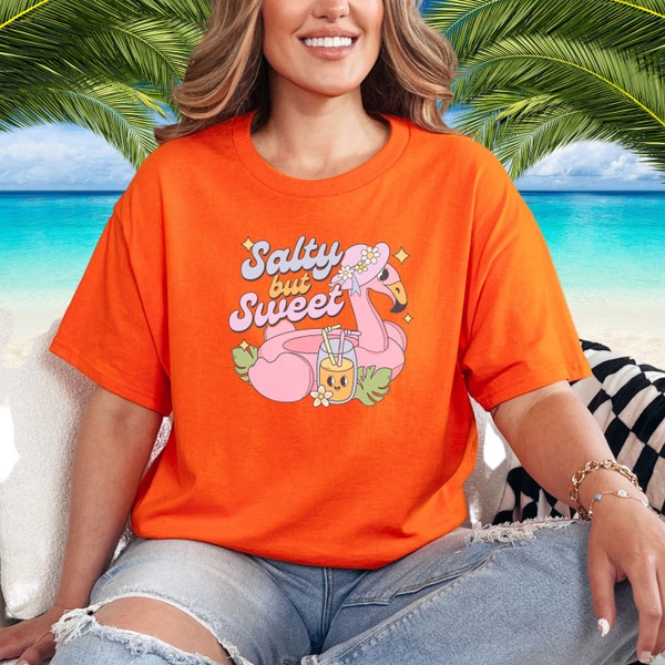 Salty but Sweet Summer Unisex Softstyle T-Shirt, Perfect Beach Shirt