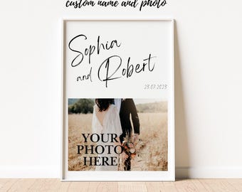 Custom couple Wall Art Print, Personalized name, anniversary wall art,Personalized Wall Art, Custom Poster, couple gift, anniversary gift