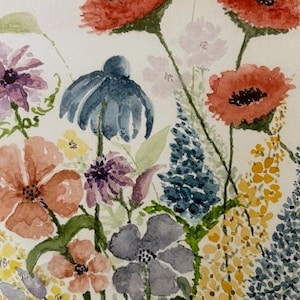 Watercolor Prints - 7x10 floral print from original watercolor paintings - 2 designs to pick from!