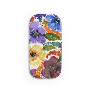 Whimsical Watercolor Floral Phone Click-On Grip