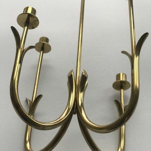 Rare Mid-Century Brass Candle Holder, Gunnar Ander for Ystad-Metall
