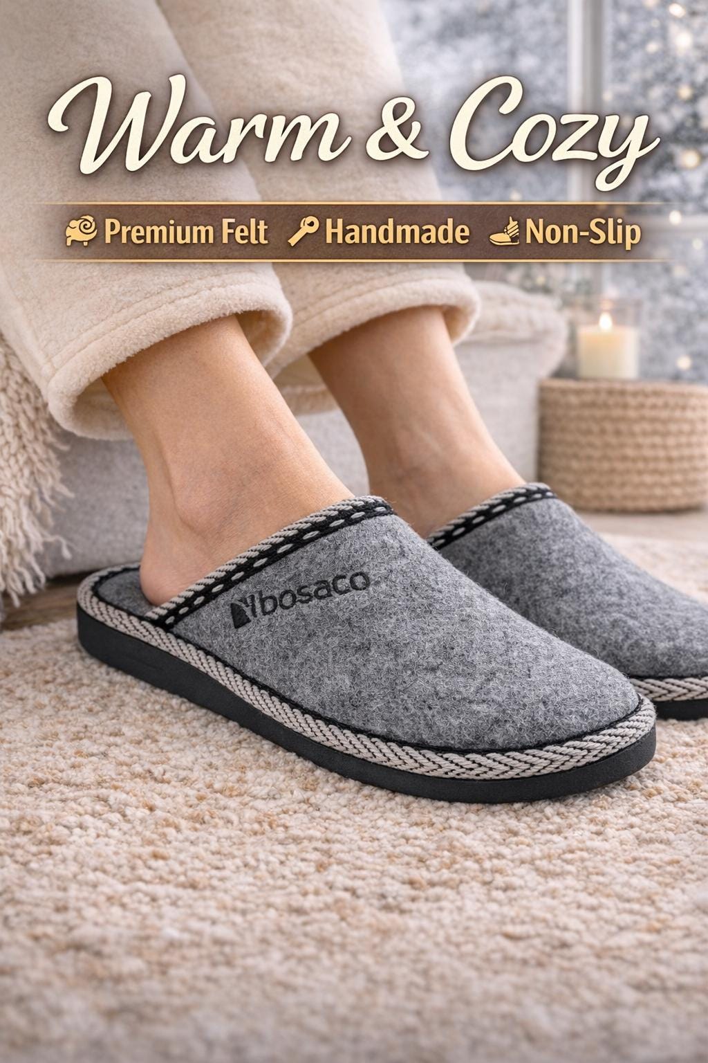 R-ISLAND Pantofole da casa, pantofole da donna, in EVA, con due