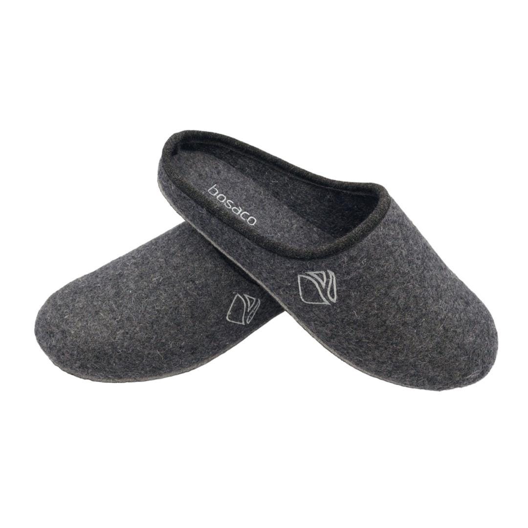 Zapatillas de casa de fieltro para hombre con suela de fieltro