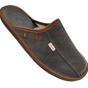 Chaussons D’intérieur En Cuir Véritable Pour Hommes – Tailles 40 à 46 – Antidérapants – Fait Main