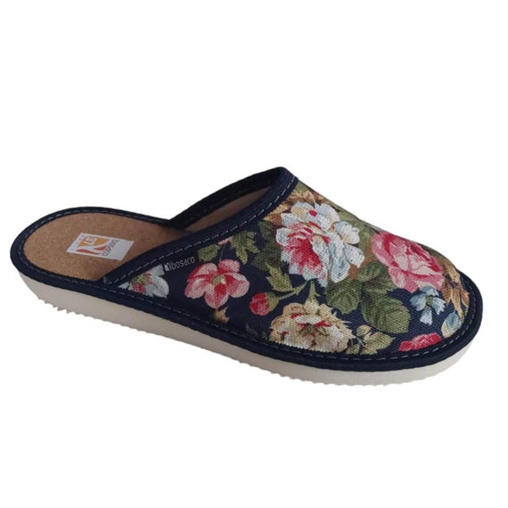 Ciabatte Donna Ciabatte Lino Pantofole Da Donna Con Soletta In - Main Image