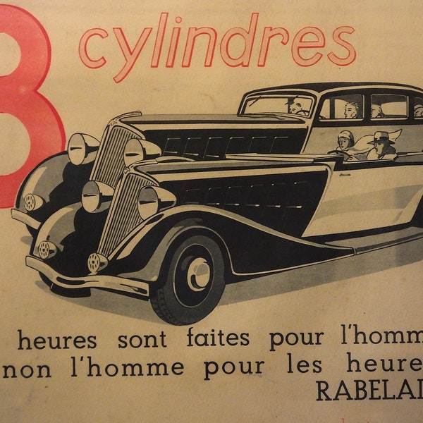 Affiche publicitaire originale de la marque RENAULT 2