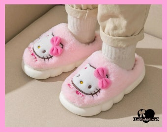 hello kitty slippers - sanrio gift, kawaii gift, gifts for her, cute gifts, slippers for girls