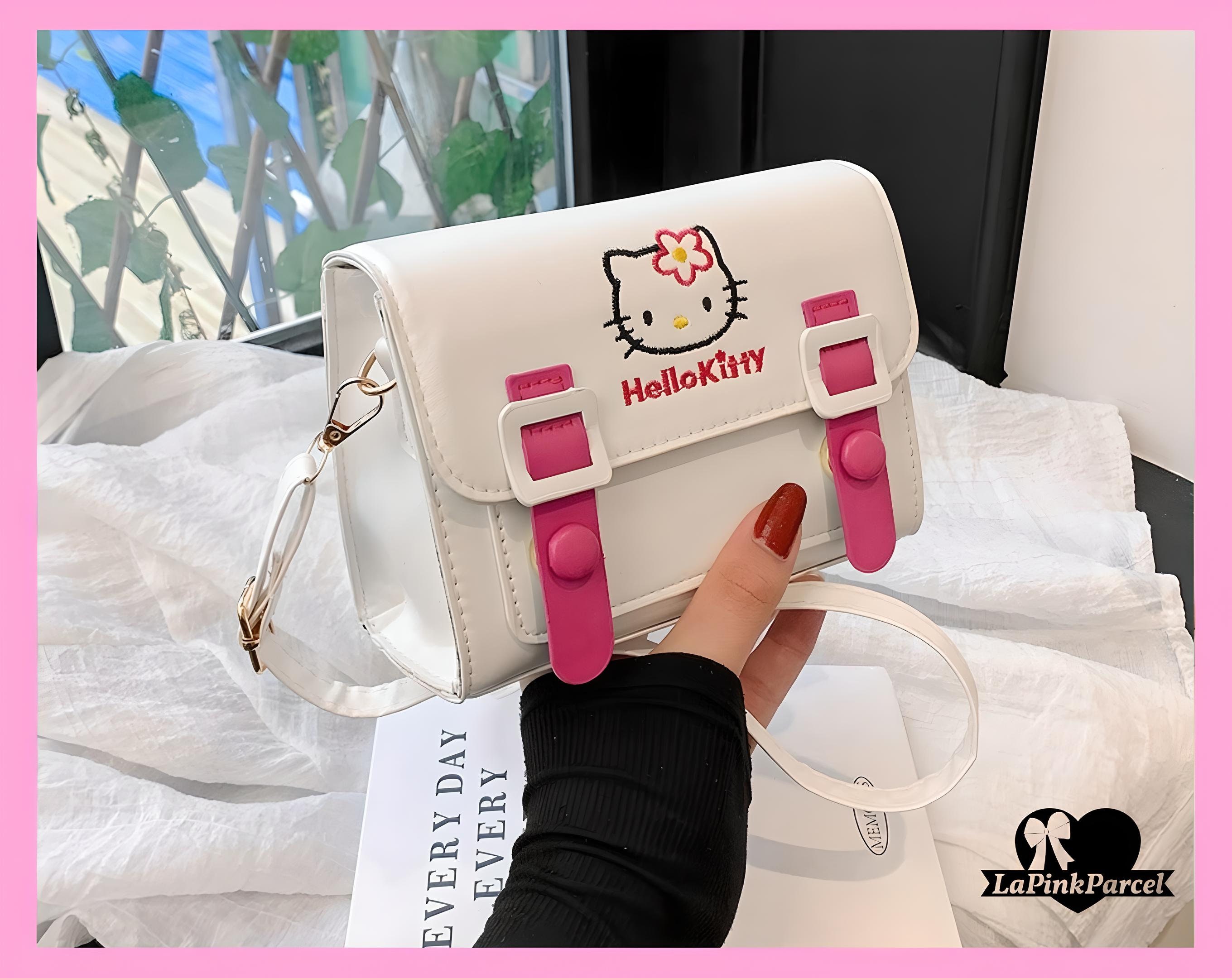 Hello Kitty Pink Leopard PU Tote Bag with Shoulder Strap Handbag Shoulder Tote  Bag Large Capacity Commuten & Shopping Inspired by You.