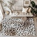 Large Leopard Rug, Animal Print Area Carpet, Eclectic Room Decor ...