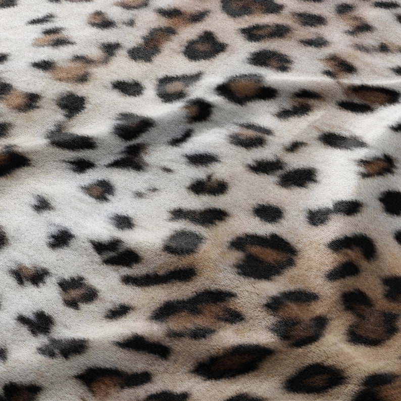 Large Leopard Rug, Animal Print Area Carpet, Eclectic Room Decor ...