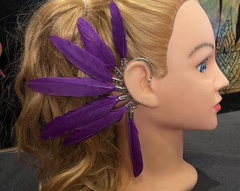 CLEARANCE LAST CHANCE! Purple and Green, Non Pierced Cuff  display picture 1
