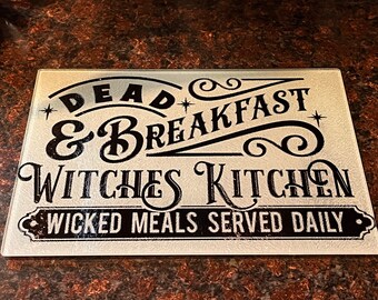 Dead & Breakfast, Witch's Kitchen Glass Cutting Board