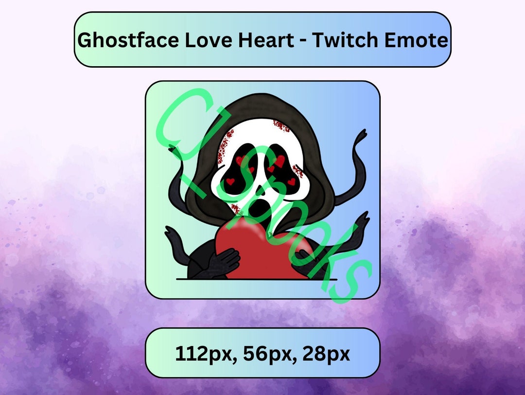Ghostface Twitch Emote - Etsy