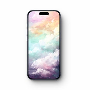 Sky Cloud Wallpapers - Vibrant Sky Fantasy Wallpaper for Dreamy Screens, Colorful Background, Celestial Whimsy Cloudscape
