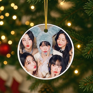 Le Sserafim Ornament Kpop Merch Christmas Lesserafim Gift Fearnot fan Kim Chaewon Sakura Miyawaki Huh Yunjin Kazuha Kim Garam Hong Eunchae