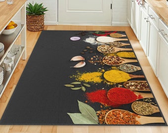 Kitchen Rug, Non-Slip Kitchen Rug, Washable Kitchen Rug, Modern Kitchen Rug, Kitchen Carpet, Kitchen Mat, Mother Gift Rug, Custom