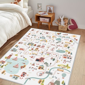 Stadt Kinderteppich, Kinderteppich, Kinderteppich, gemusterter Kinderteppich, Kinderteppich, Kinderteppich, Kinderteppich, Kinderteppich