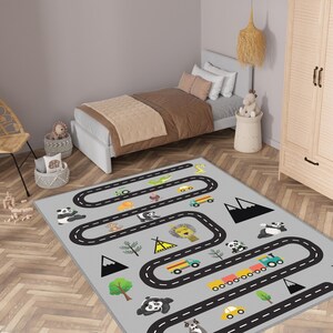 Grauer Babyteppich,gemusterter Kinderteppich,Teppich Straßtiere,Kinderteppich,Kinderteppich,Kinderteppich,Kinderteppich