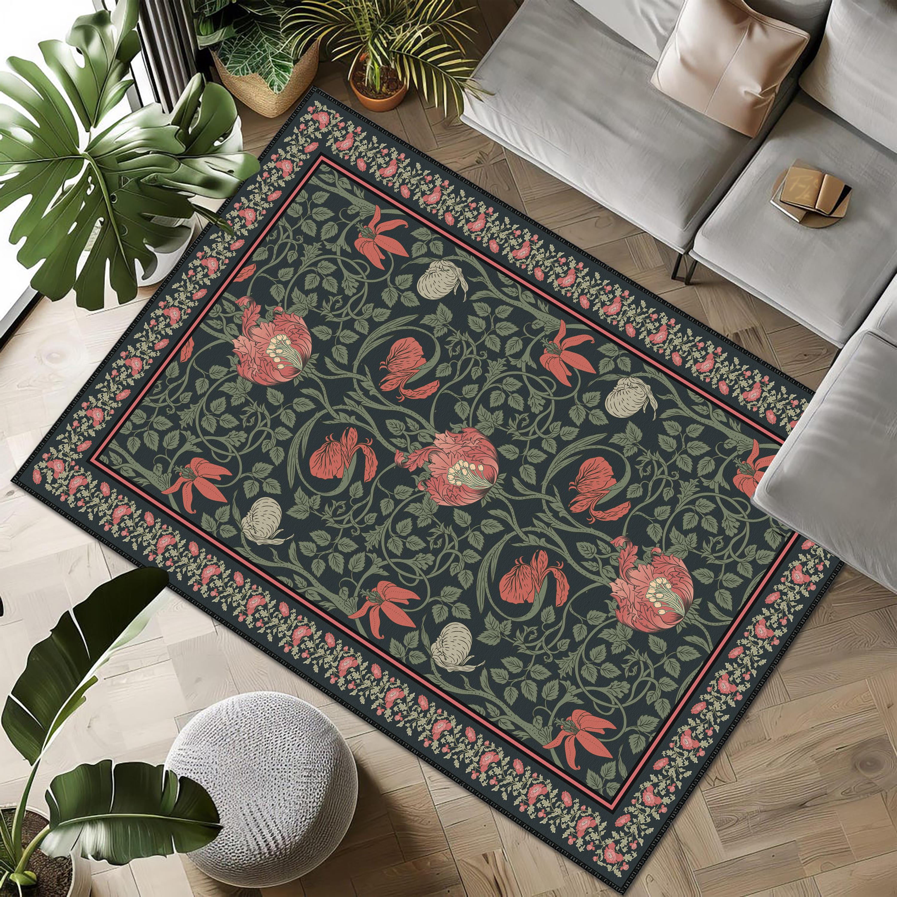 116×216 \"late afternoon\" ViNTAGE RUG Vintage Kashan VKA01 Red Rugs - Buy VKA01 Red Rugs Online from