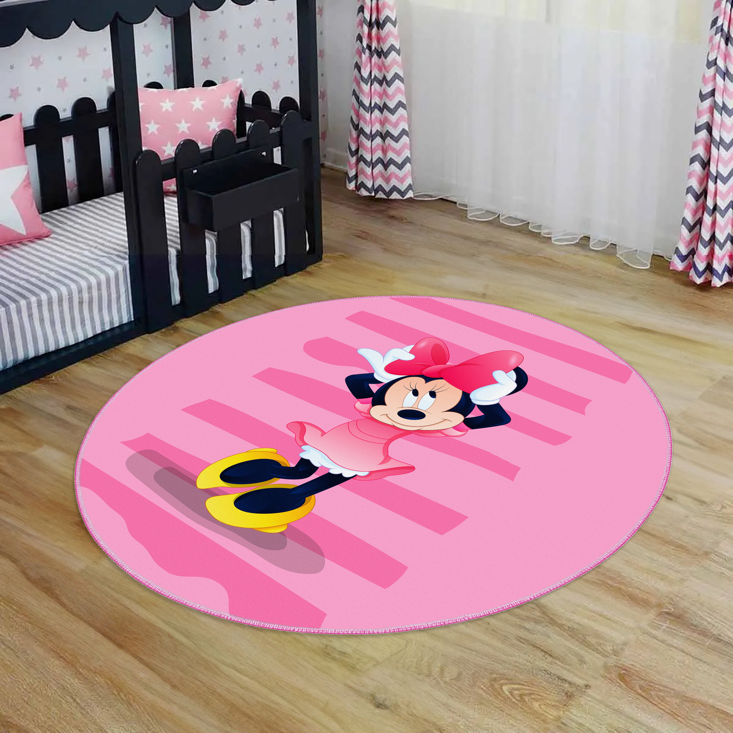 Baby Sleep Rug Minnie Mouse Rug, Sleeping Minnie Rug, Baby Girl Playroom Mat, Washable ...