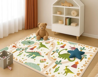 Tappeto Gioco per Bambini e Neonati, Tappetino per Gattonare, LxP: 195x146 cm, in Gomma XPE Lavabile Colorato, Relaxdays | Leroy Merlin