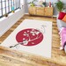 Cherry Blossom Rug, Indoor Outdoor Area Rug, Beige Living Room Rug ...