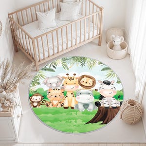 Safari Kinderzimmer Teppich, Baby Safari Teppich, personalisierte Baby Teppich, Safari Kindergarten Teppich, Benutzerdefinierte Name auf Teppich