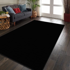 Black Carpets, Black Rugs, Customizable Carpet, Black Area Rug, Living ...