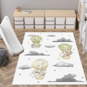 Dino Kids Rug, Dinosaurs Themed Washable Kid's Room Rug,Forest Road Nursery Play Mat,Kids Carpets,Handmade Kids Rug,Best Jurassic Kids Rugs