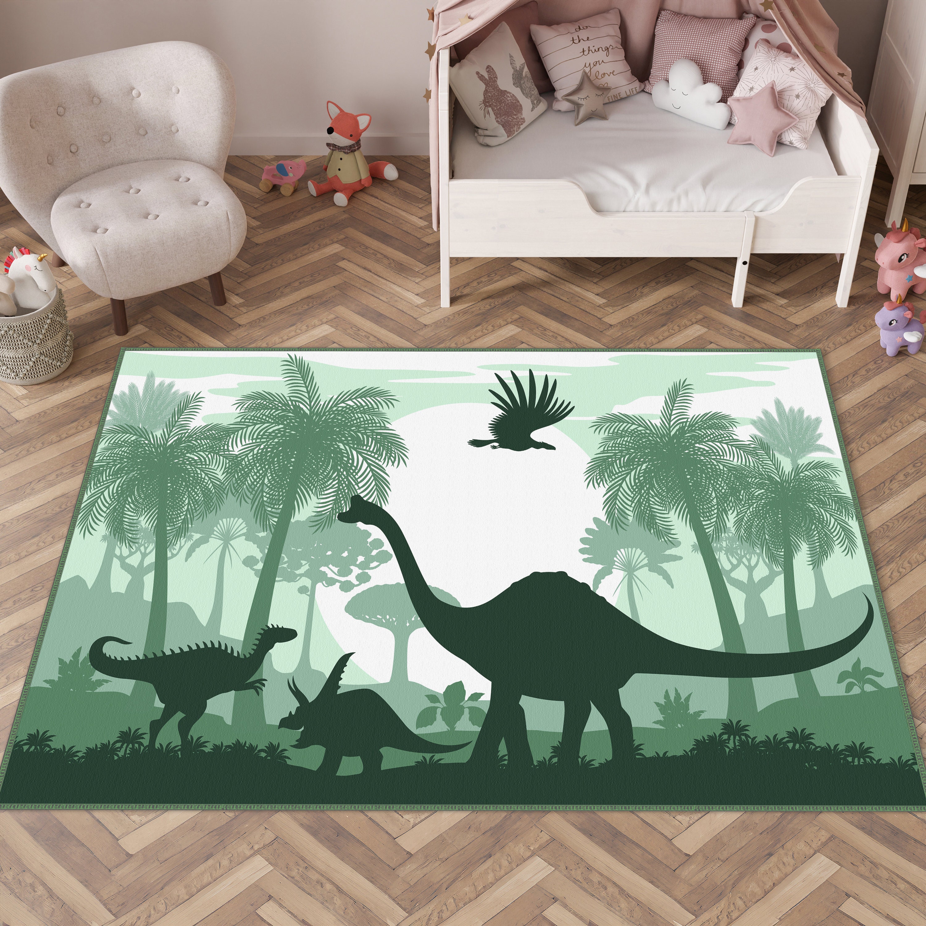 Playmat Jurassic Park Dinosaur Rugs For Nursery Custom Rug, Salon