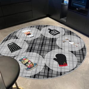 Personalized Kitchen Rug Mat, Custom Kitchen Utensils Carpet Rugs,non ...