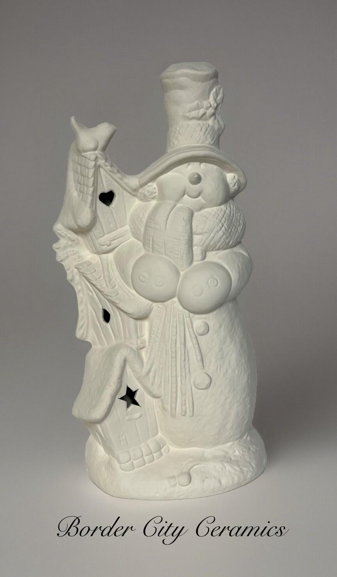 Christmas - Kimple - Birdhouse Snowman - 3095 - 11” Tall - Ready